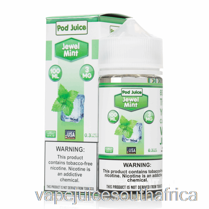 Vape Pods Jewel Mint - Pod Juice - 100Ml 3Mg